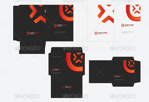 corporate identity envelope design