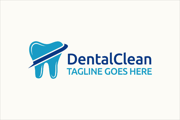 dental clean logo design