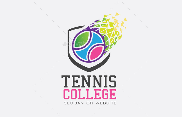 tennis college logo