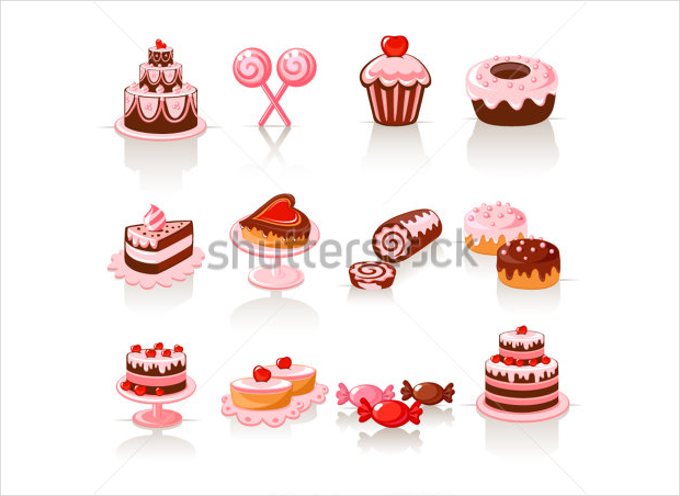 sweet pastry icons