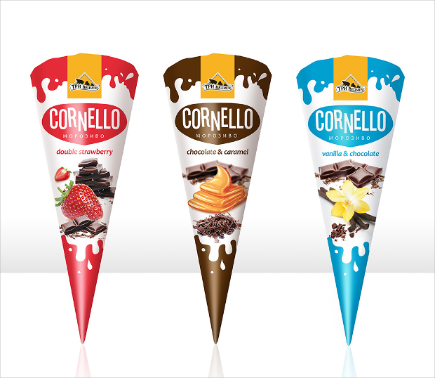 ice cream cone packaging design