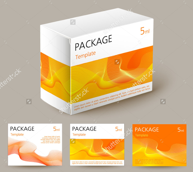 blank medicine package design