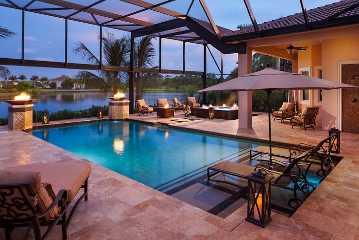 residential pool lounge idea