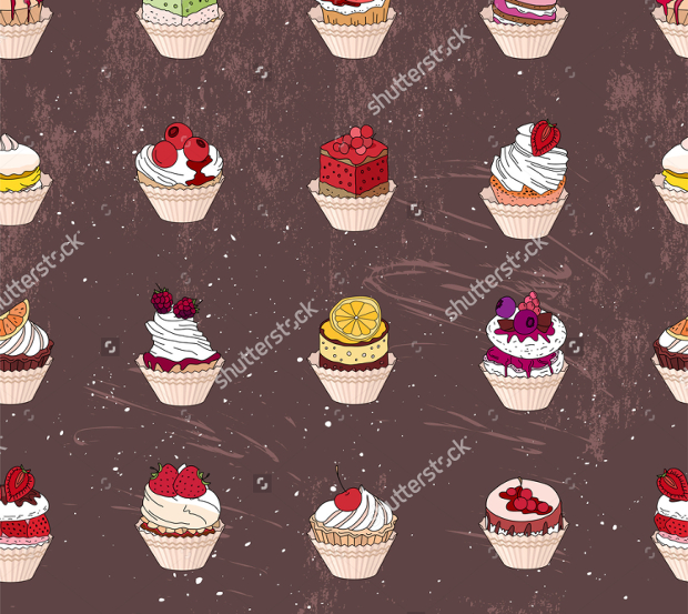 fruit cupcake pattern