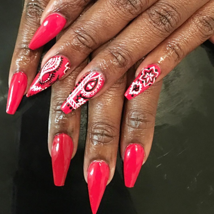 20+ Bandana Nail Nail Art Designs, Ideas  Design Trends 