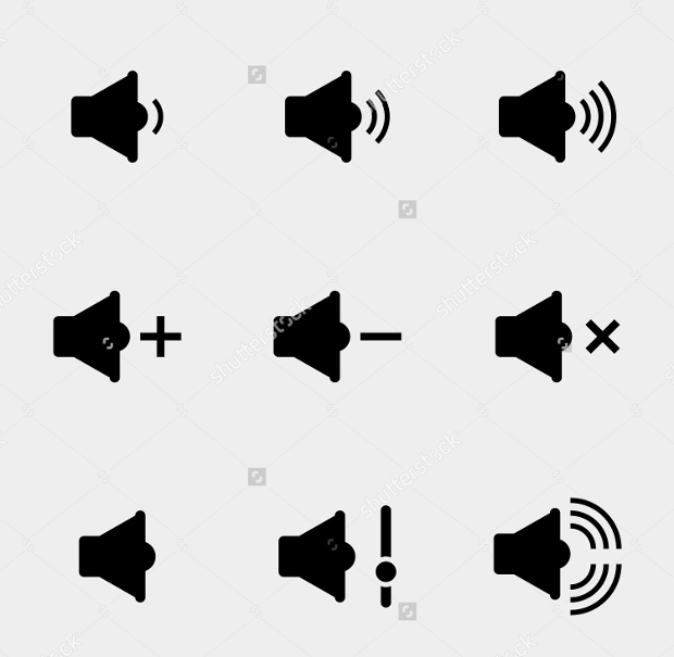 sound and speaker icons