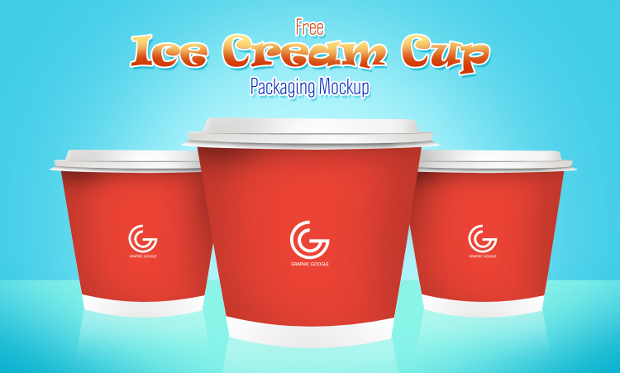 ice cream cup mockup