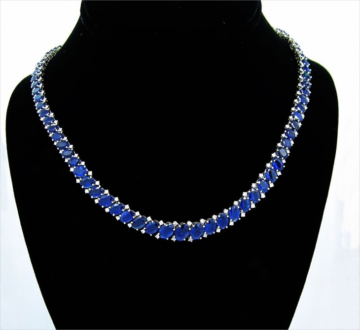 diamond sapphire necklace