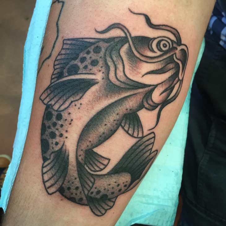 catfish tattoo for hand