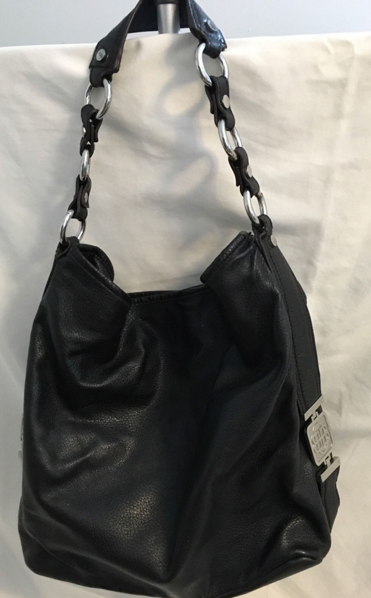 black bucket handbag design