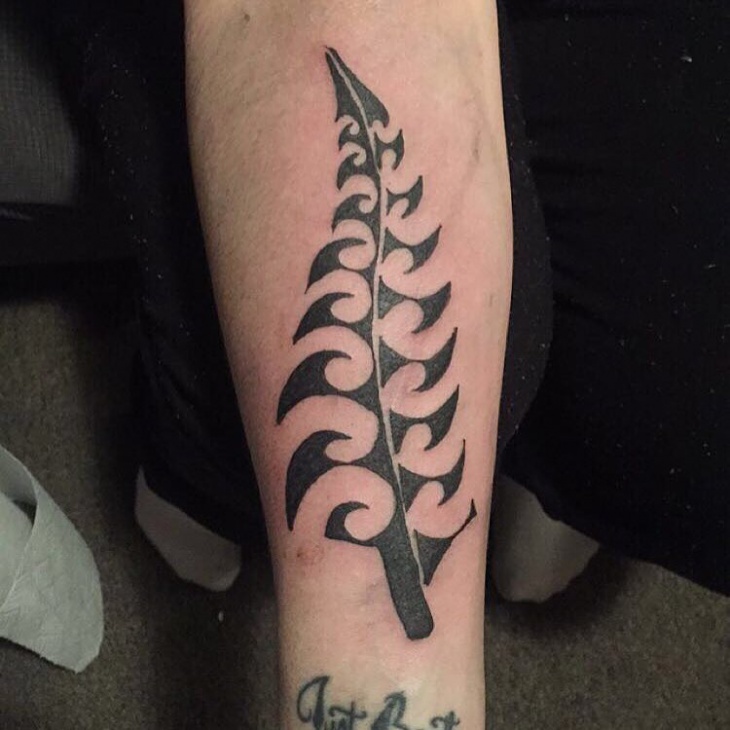 polynesian fern tattoo