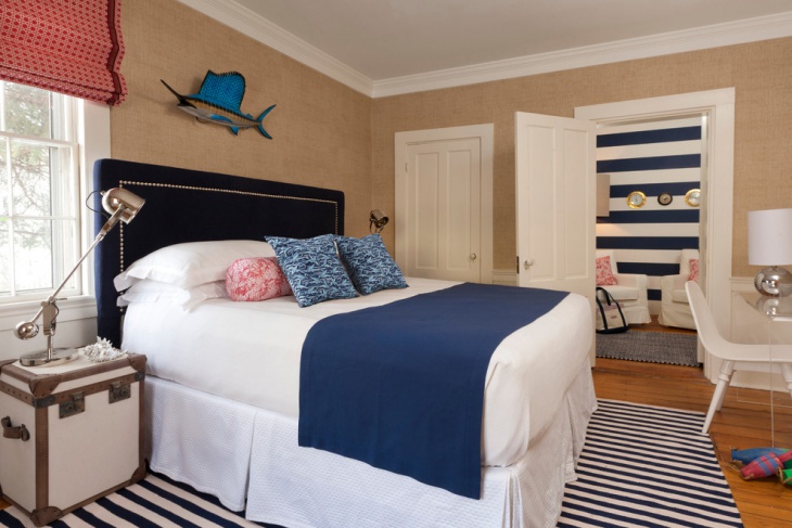 attractive nautical bedroom design