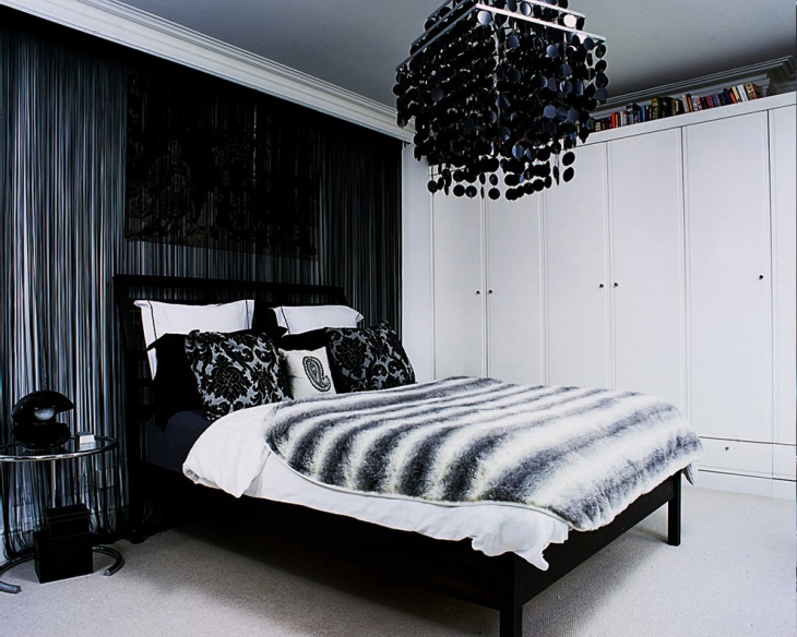 black and white tween girl bedroom