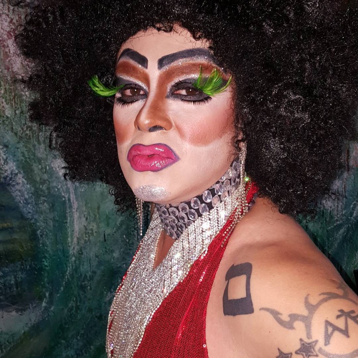 creative drag queen makeup