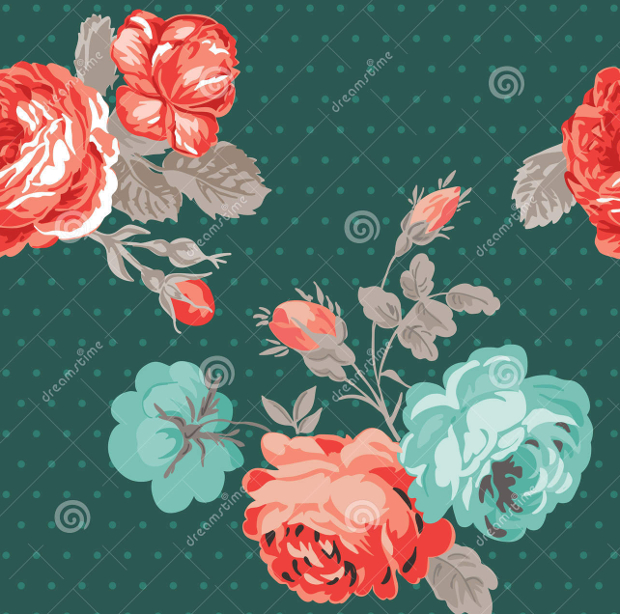 vintage flower background design