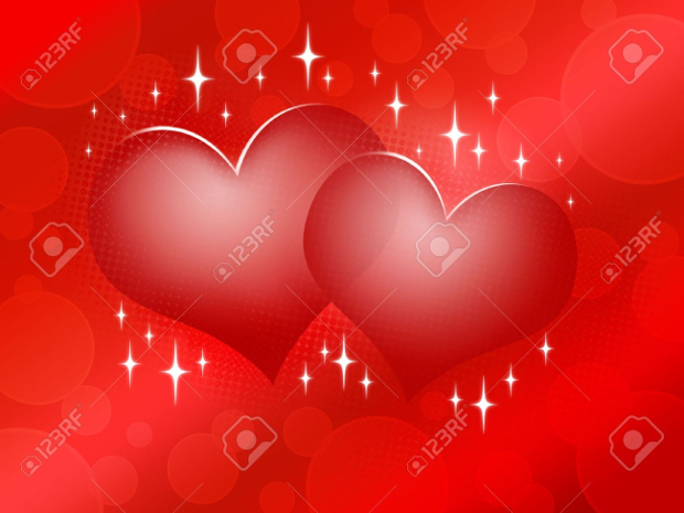 red heart background design