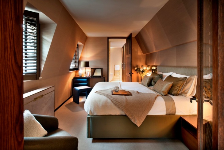 contemporary small master bedroom