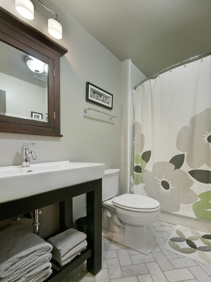 contemporary guest bathroom design