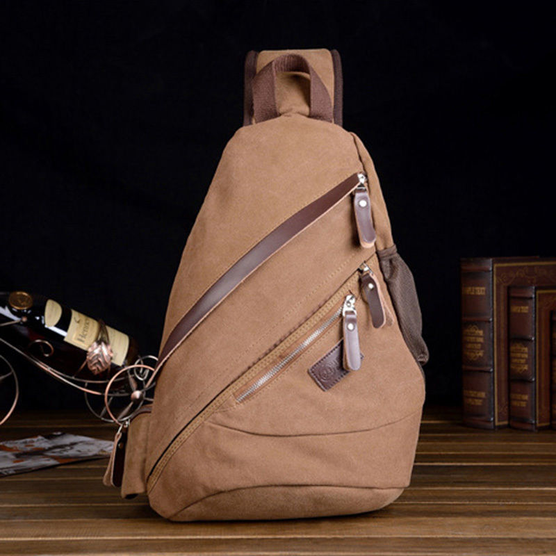 canvas sling backpack