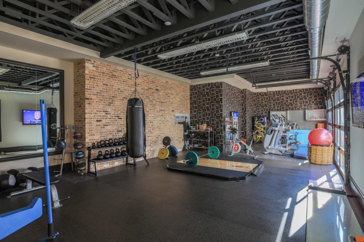 traditional garage gym