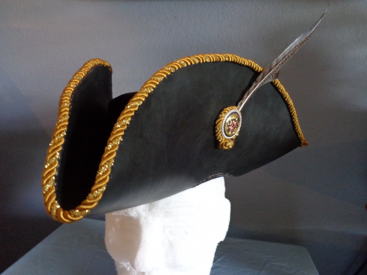 leather tricorn hat
