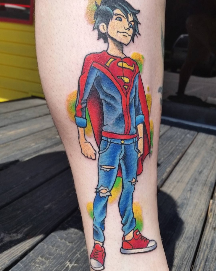 superman comic tattoo idea