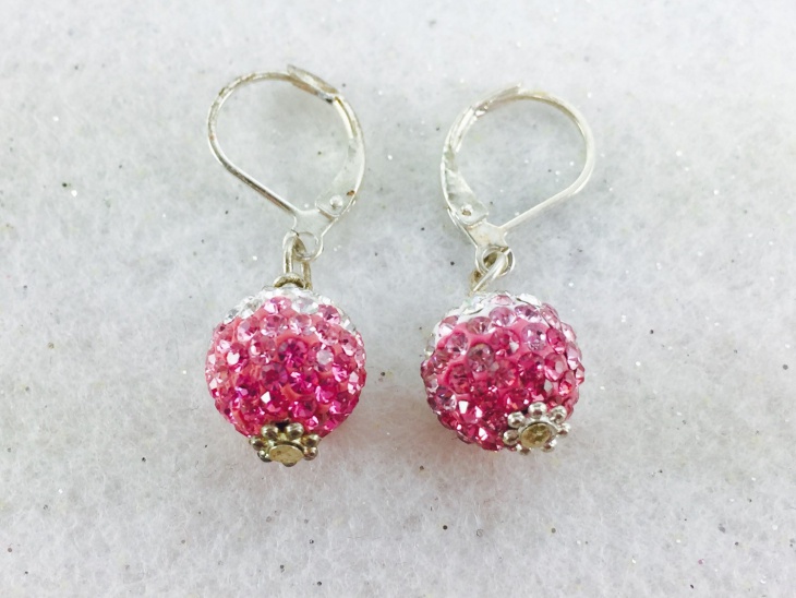 crystal ball earrings design