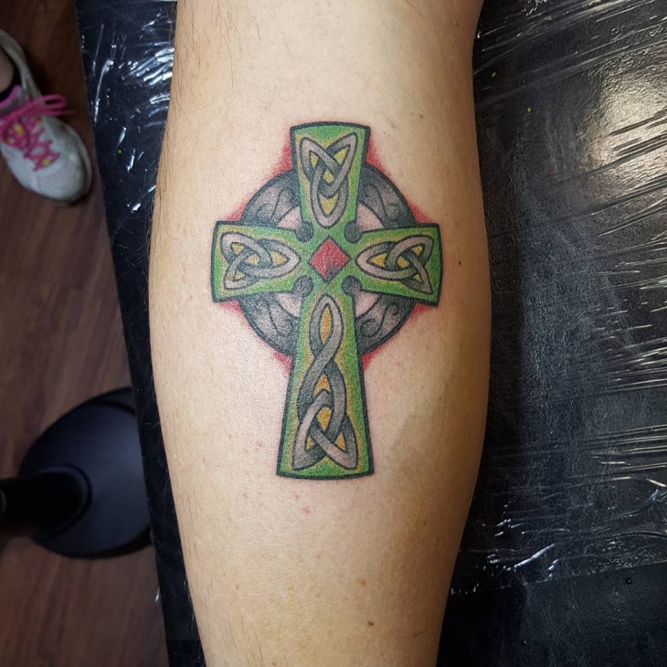 unique cross tattoo design