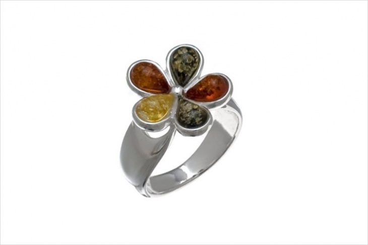 sterling silver daisy ring