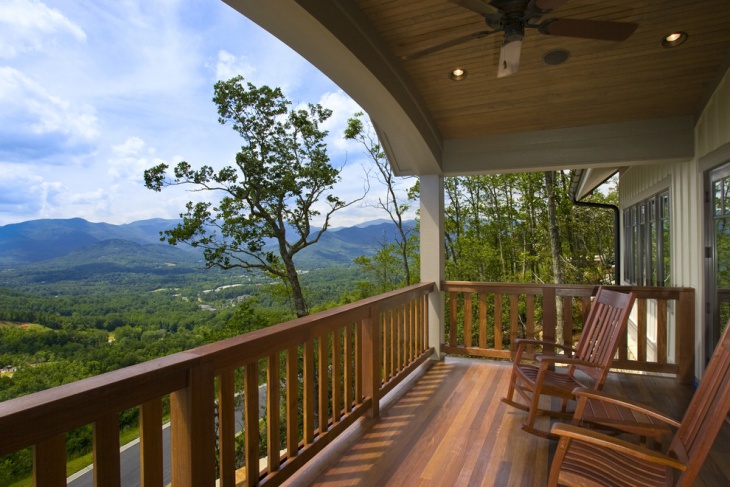 traditional wooden balcony railing