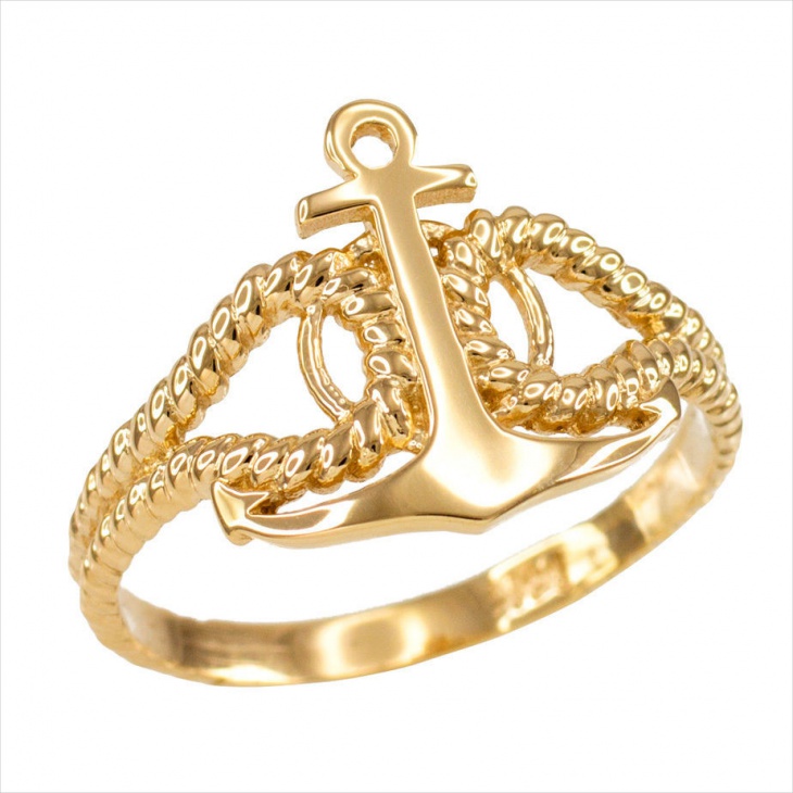 anchor wedding ring