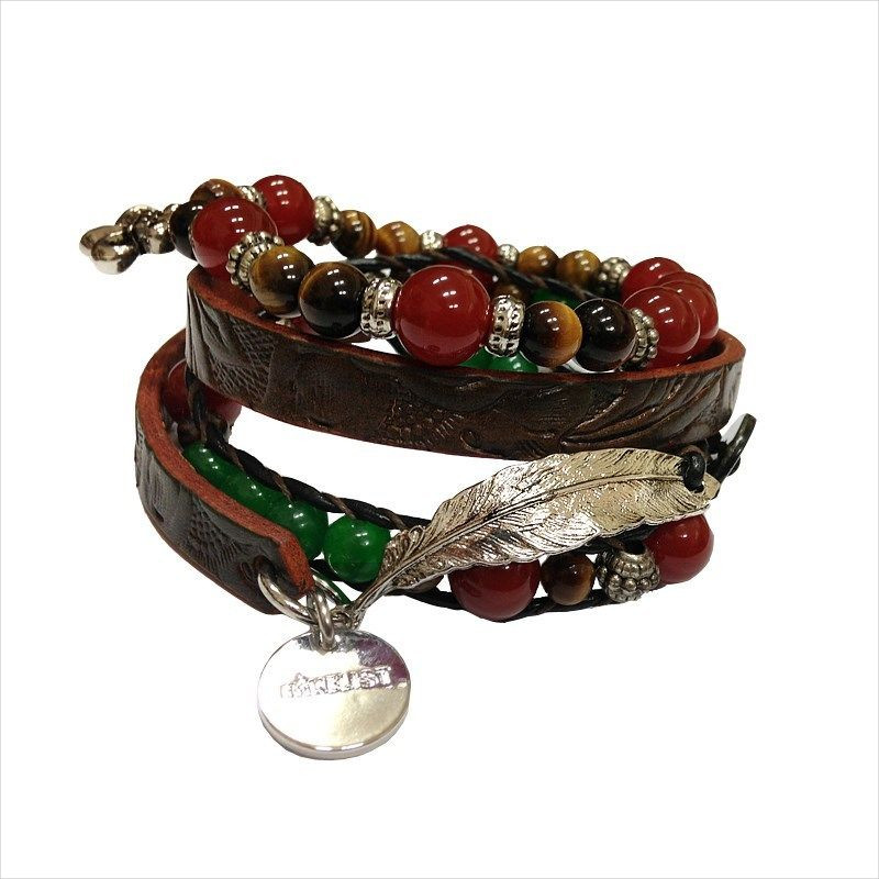leather bead bracelet