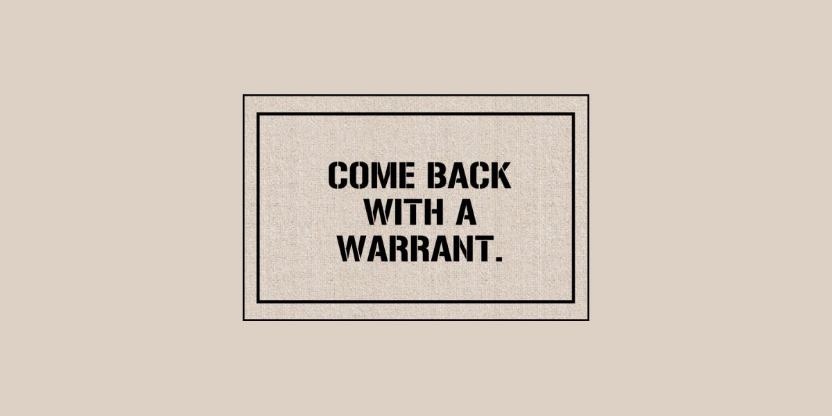 warrant doormat