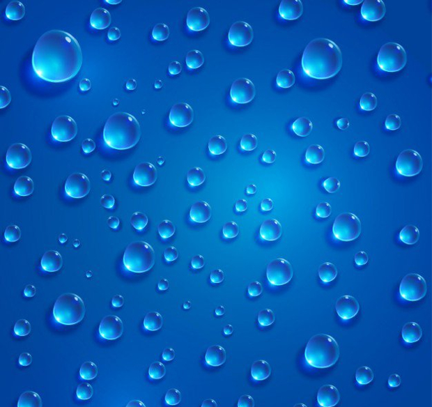 blue water drops vector