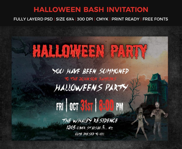 halloween party invitation