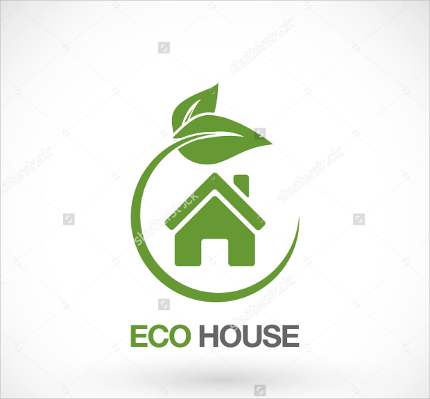 eco home logo design