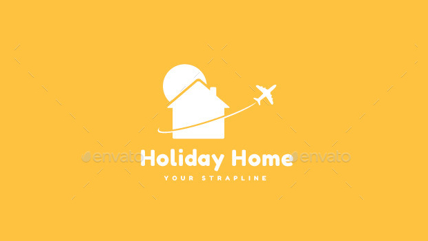holiday home logo template