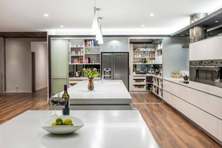 large kitchen pantry design 