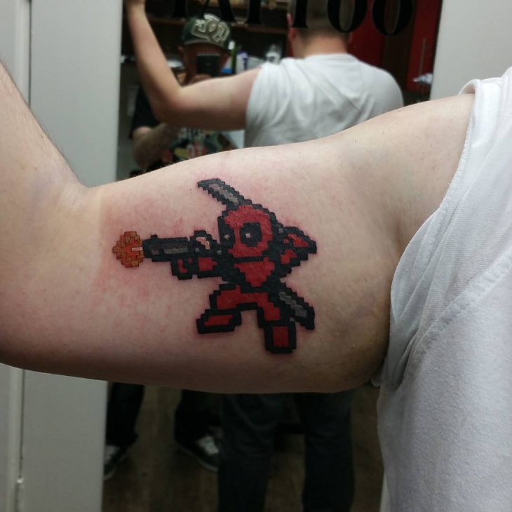 deadpool arm tattoo design