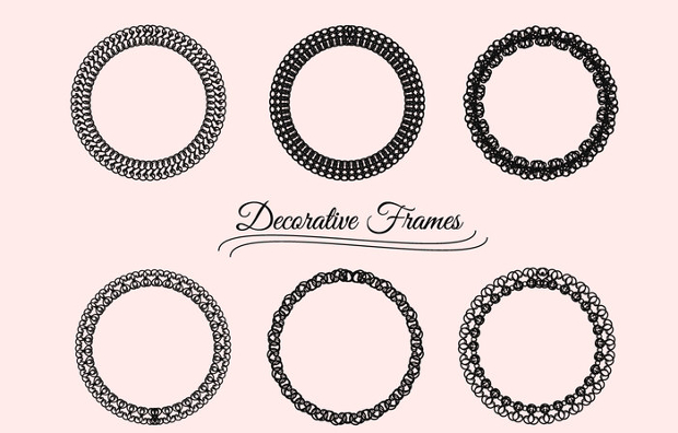 vector decorative frames set