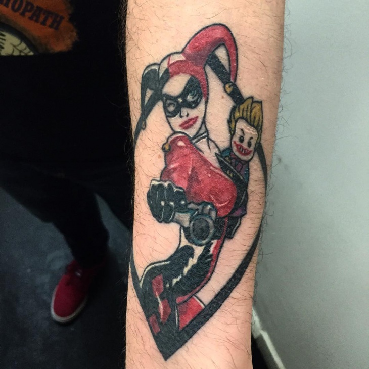 batman color tattoo
