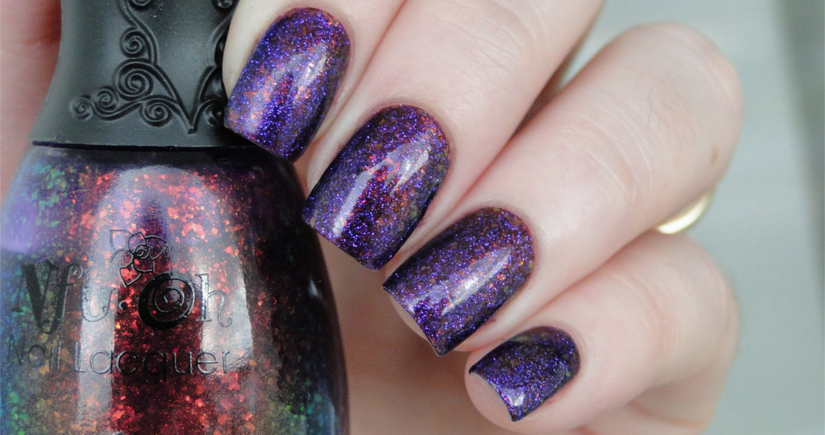 glitter gradient winter nail art