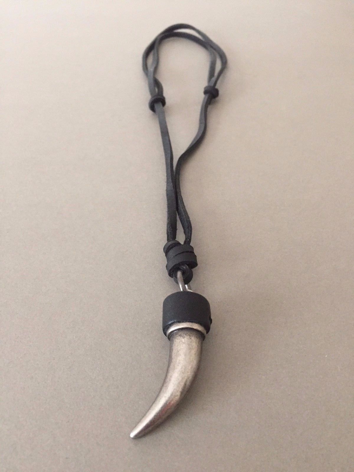 mens leather necklace