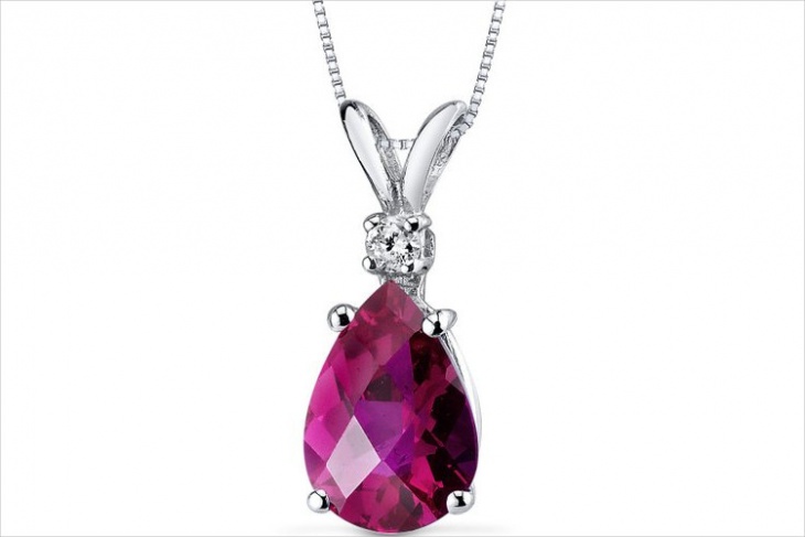 diamond ruby pendant