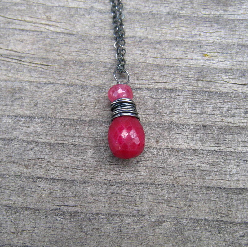 birthstone ruby pendant idea