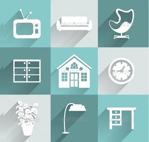 interior and furniture icons