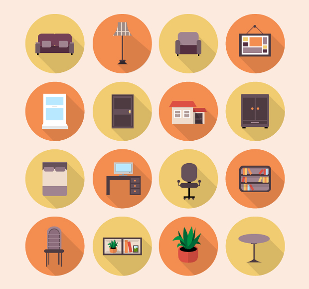 flat furniture icons