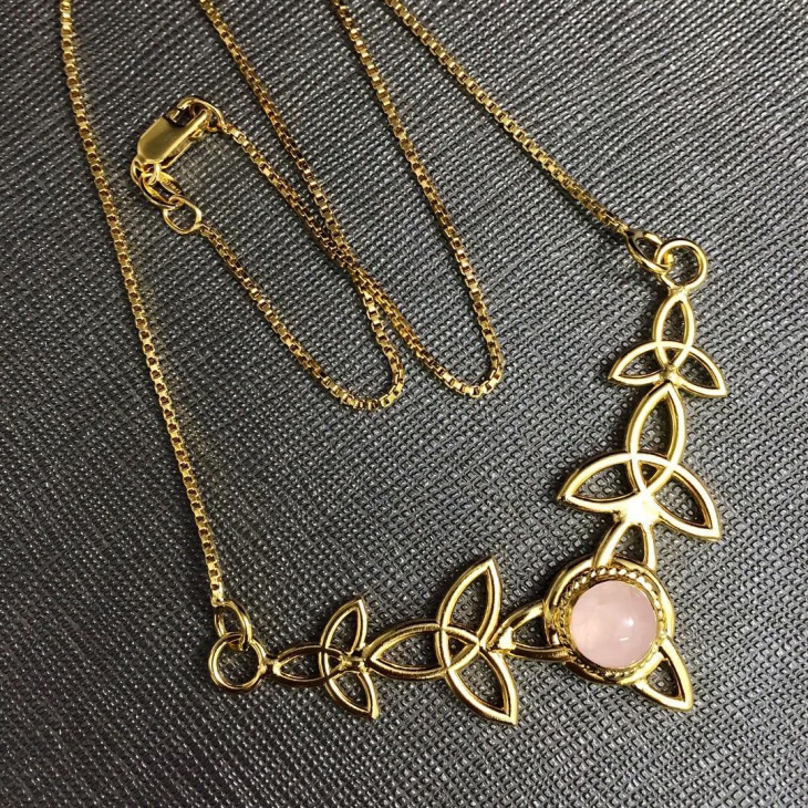 gold plated celtic necklace
