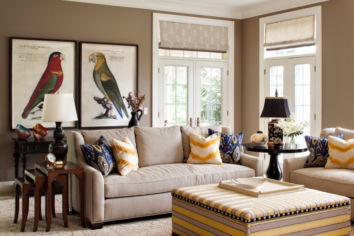 neutral country living room
