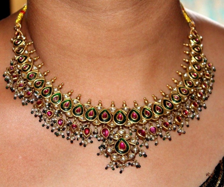 uncut diamond necklace design
